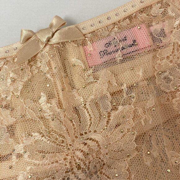 Agent Provocateur Davinah Nude Swarovski Suspender AP4 Large New - Picture 10 of 15